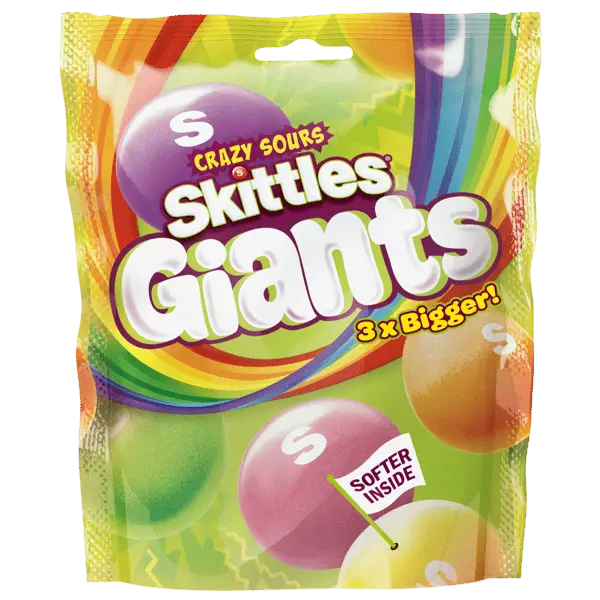 Skittles Giants Crazy Sours 132 g Case 15ct - candy