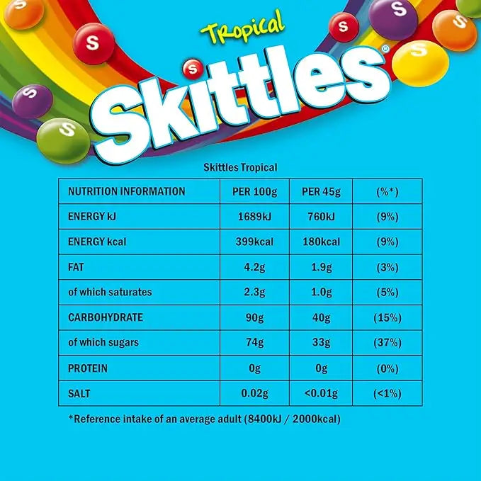 Skittles Tropical 152g UK -15ct - candy