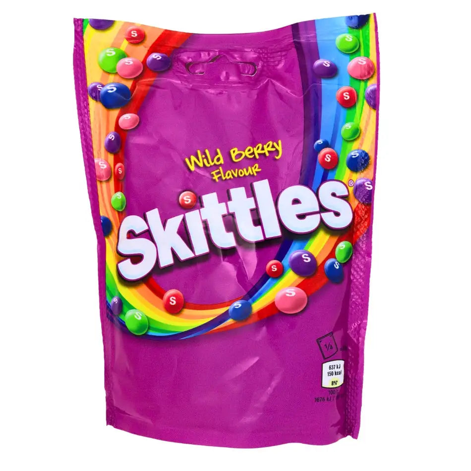 Skittles Wild Berry Flavour Candy Packet 136g 15ct - candy