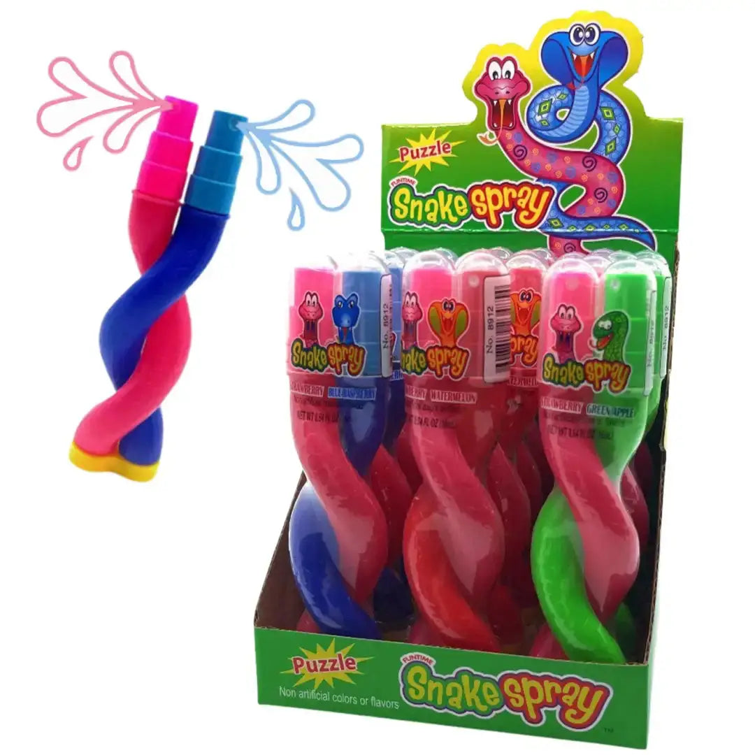 Snake Sour Spray Candy - 12 pack | Strawberry Green Apple Main image