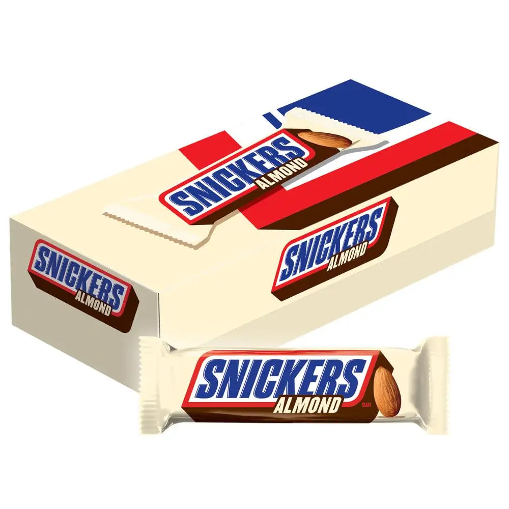Snickers Almond Chocolate Candy Bars 1.76 Oz 24 Pieces