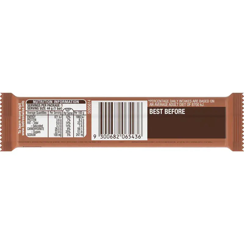 Snickers Australia Coffee Flavoured Chocolate Bar 44g case