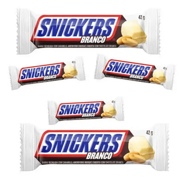 Snickers Branco – white chocolate Brazil 42g case of 20