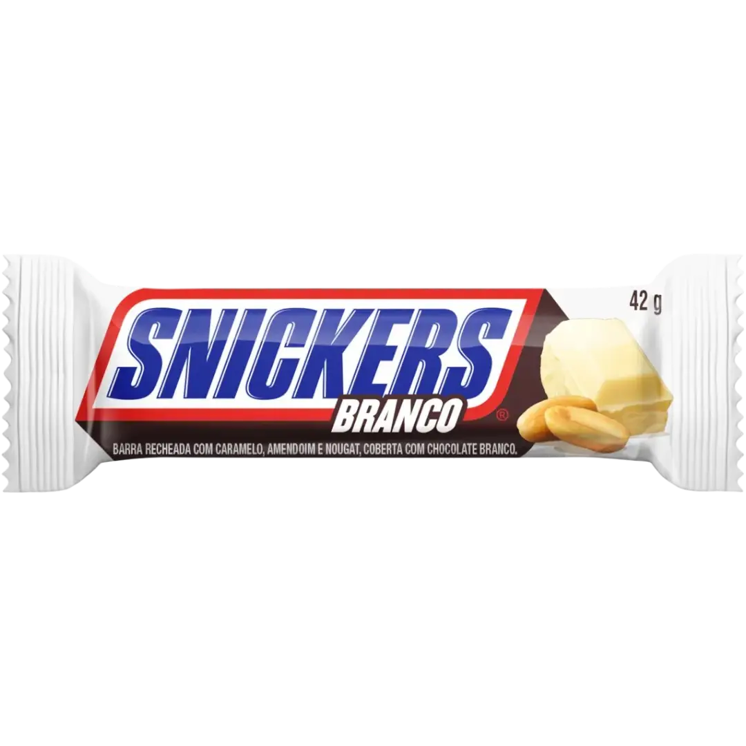 Snickers Branco – white chocolate Brazil 42g case of 20
