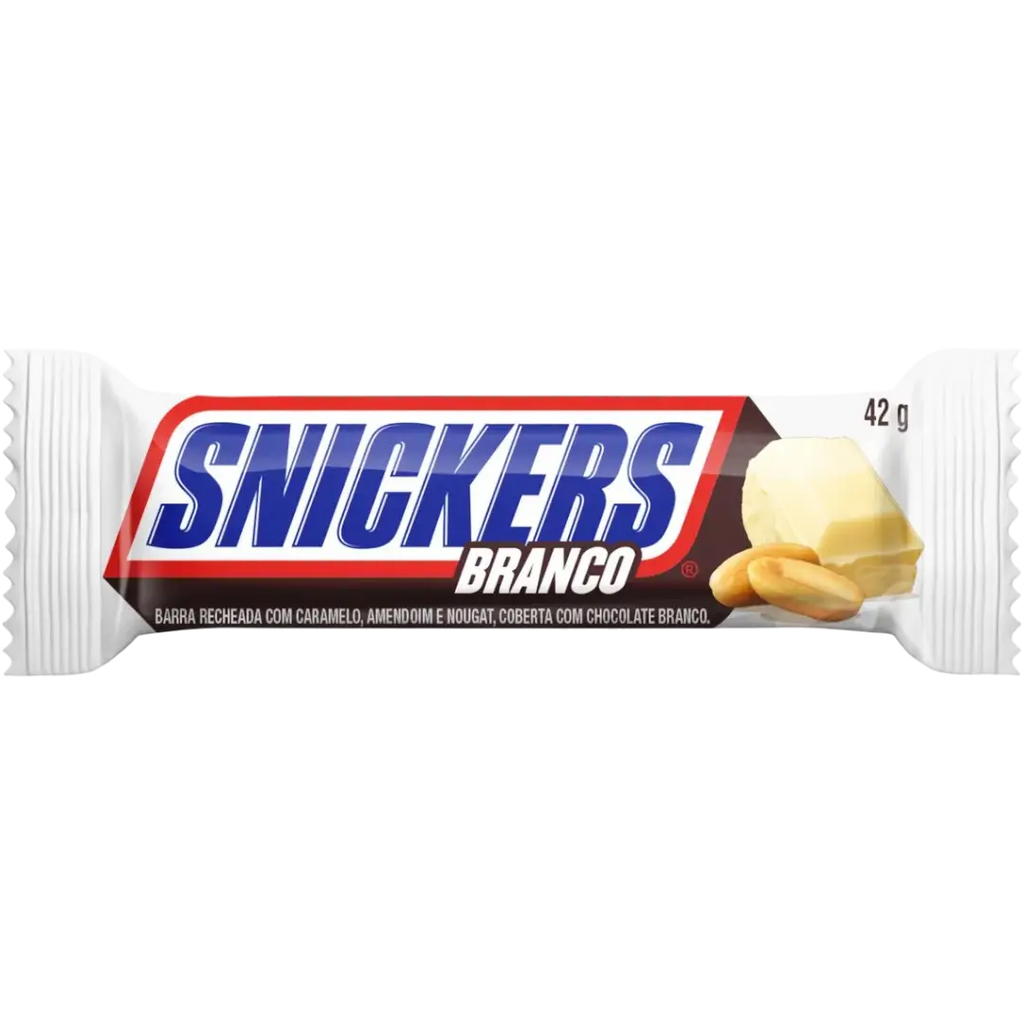 Snickers Branco – white chocolate Brazil 42g case of 20