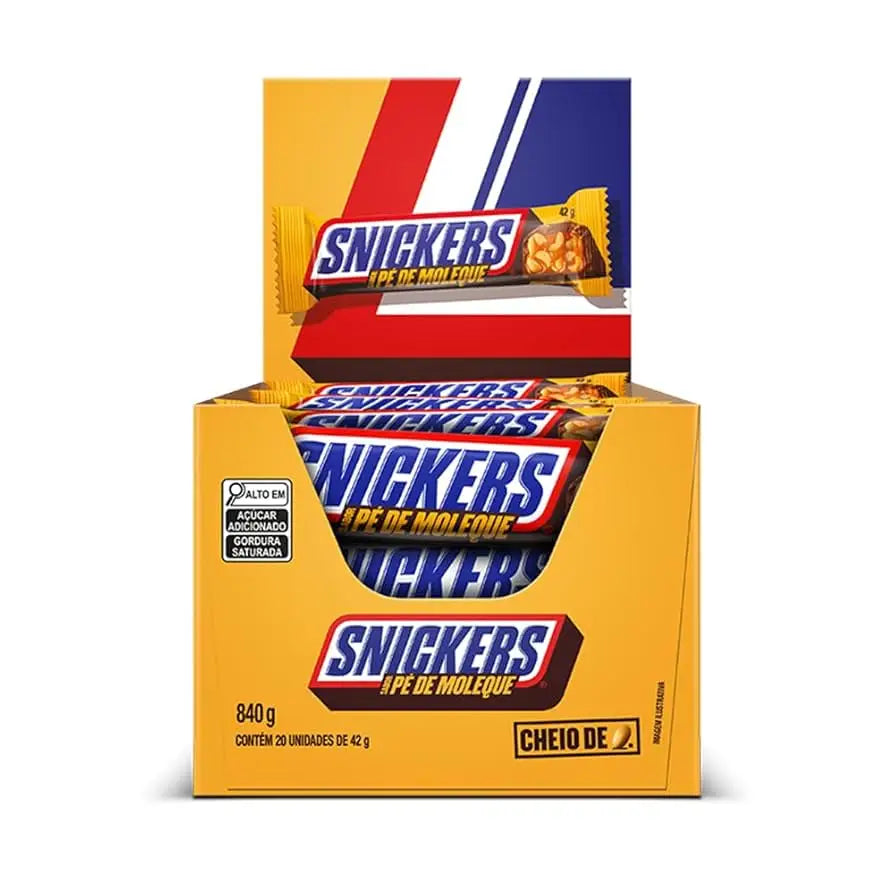 Snickers Pe De Moleque Peanut Brittle (BRAZIL) - 42g case