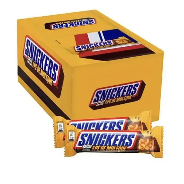Snickers Pe De Moleque Peanut Brittle (BRAZIL) - 42g case