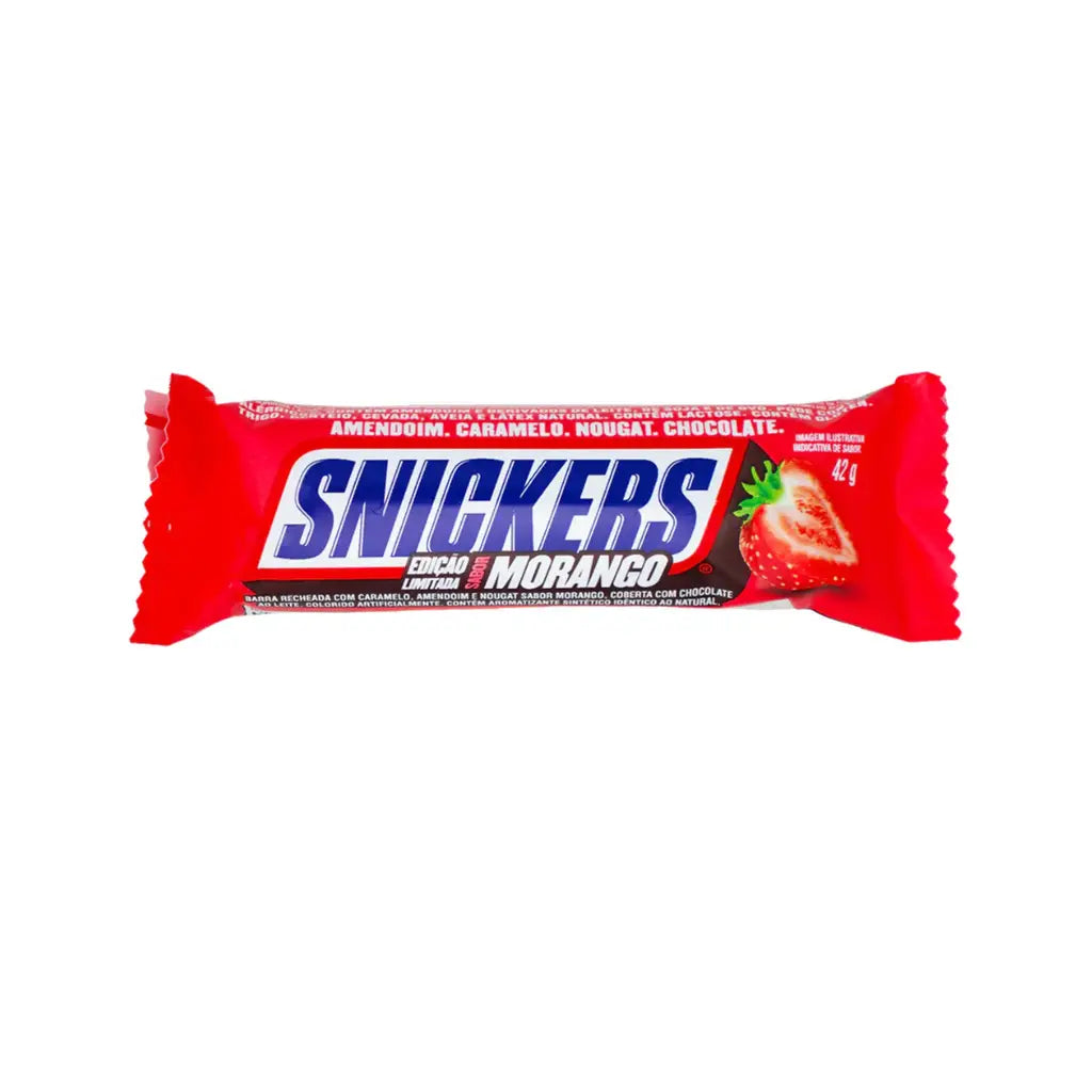 Snickers Strawberry Morango Brazil 42g case of 20 - Echo Sales Canada