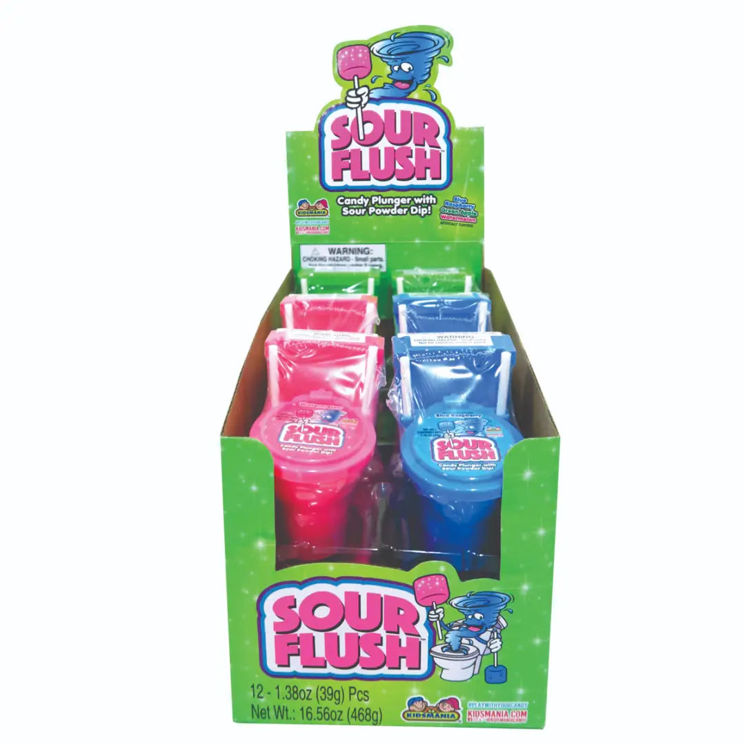 Sour Flush candy 12ct - toy candy