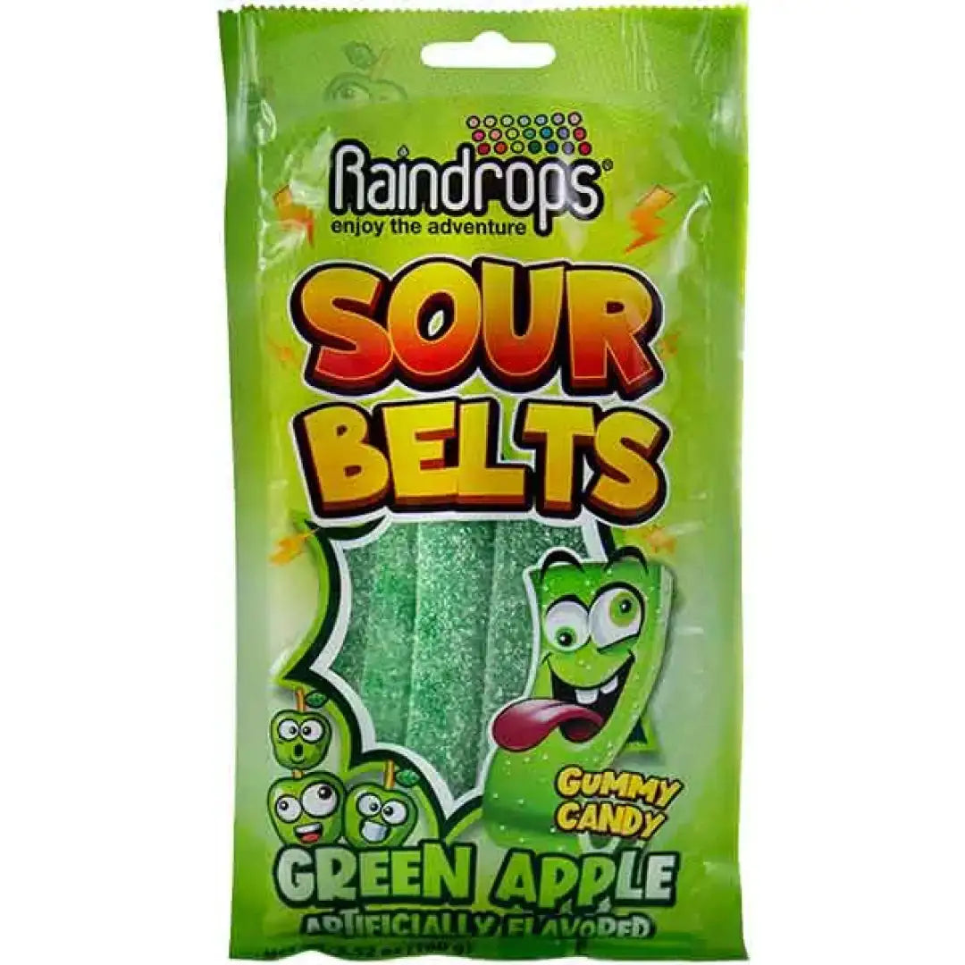 SOUR GREEN APPLE BELTS- 12x3.25 oz