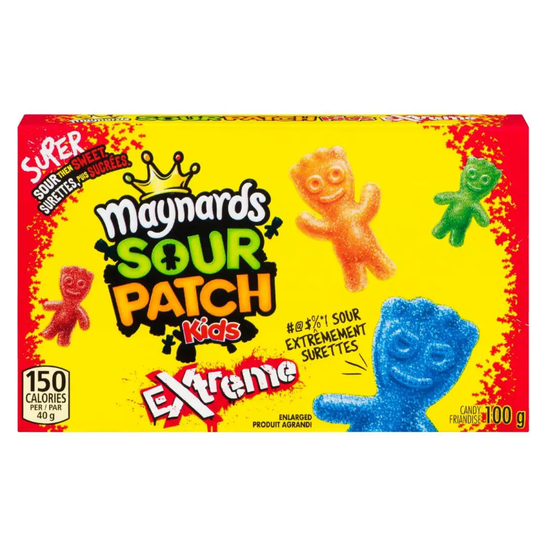 Sour Patch Kids Extreme Sour Gummies 100g case 12 ct - candy Main image
