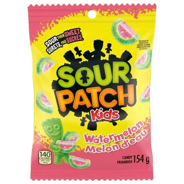 Sour Patch Kids Watermelon 154 g case 8ct - candy