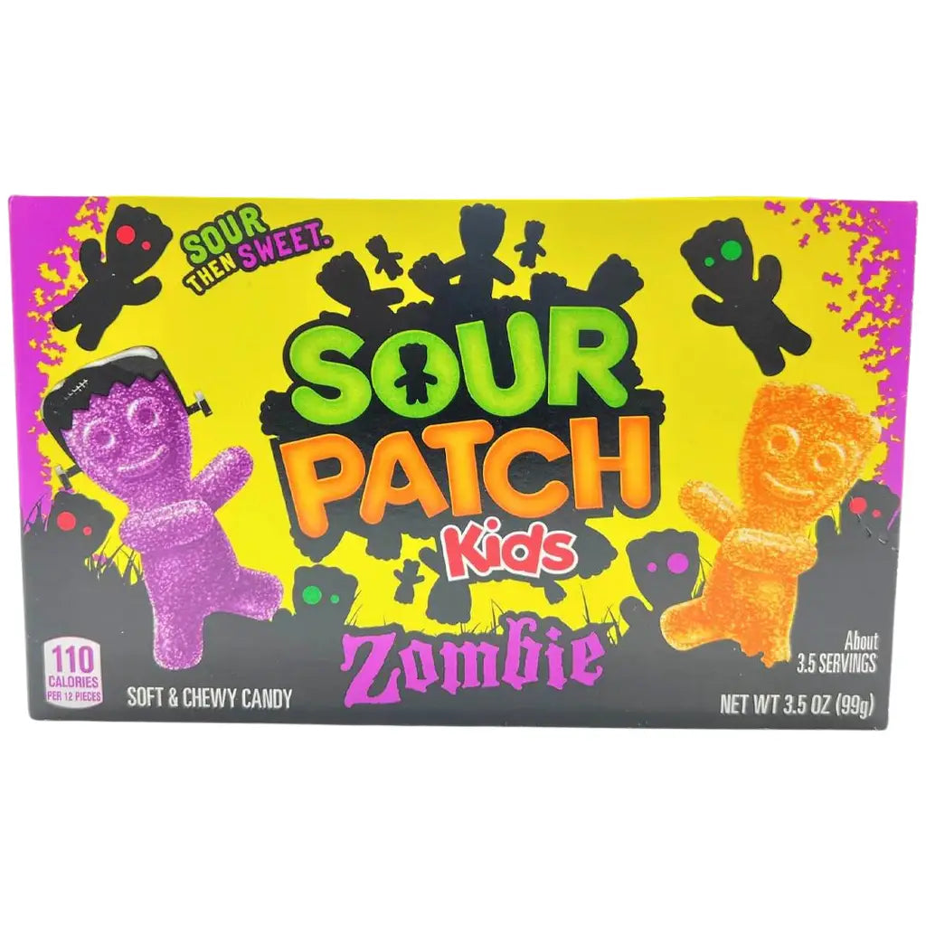 Sour Patch Kids Zombies 99g theatre box case 12ct - candy