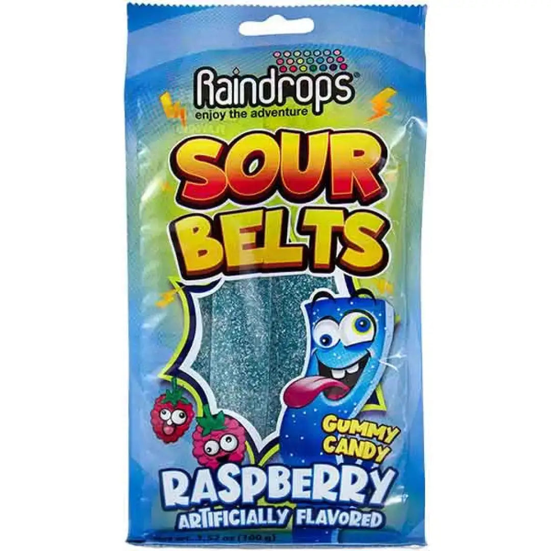 SOUR RASPBERRY BELTS - 12x3.25 oz