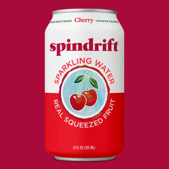 Spindrift Cherry Sparkling Water 12 Oz Aluminum Can Case