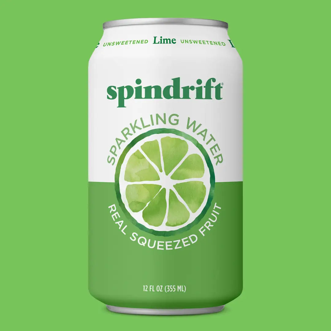 Spindrift Lime Sparkling Water Real Squeezed Juice 24 Pack