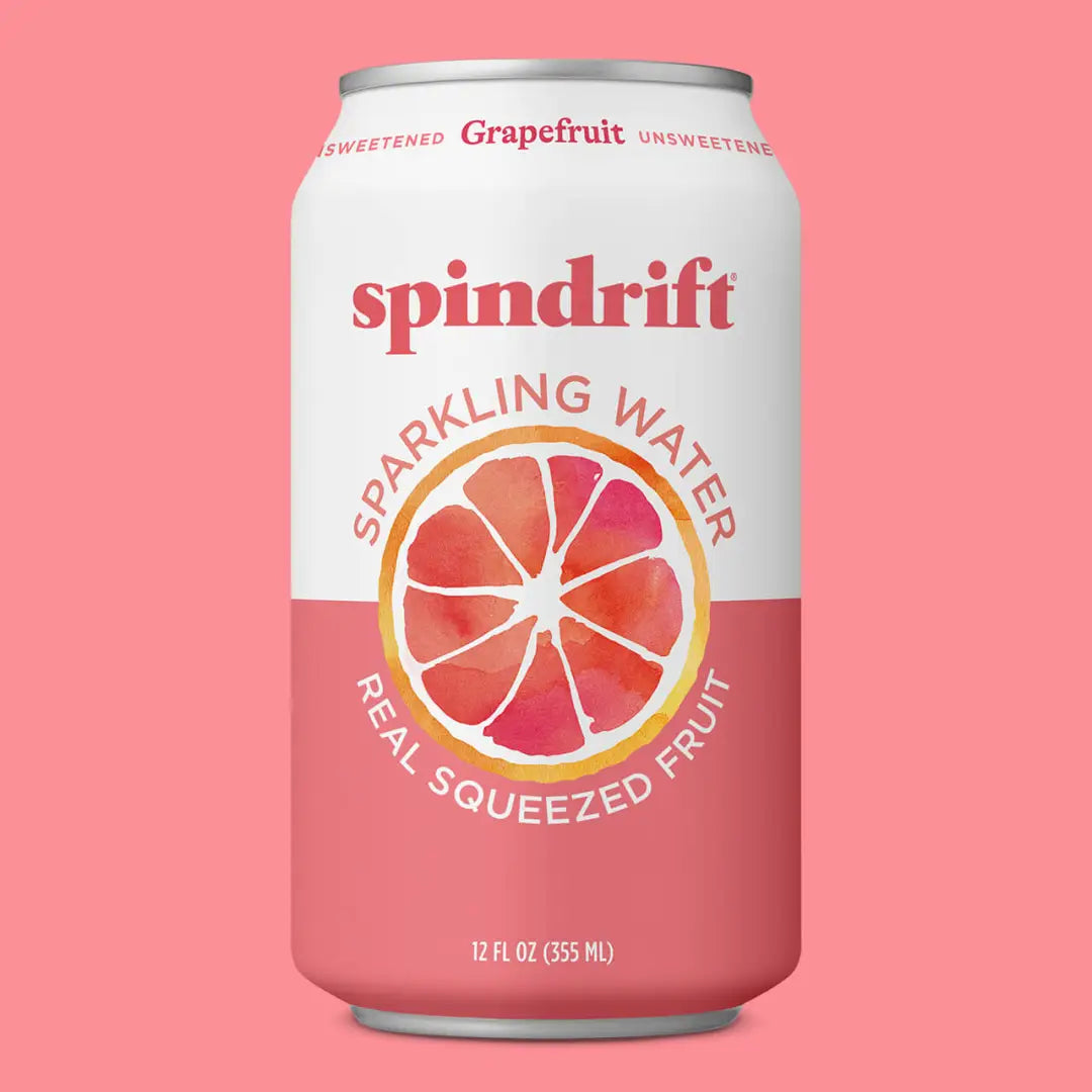 Spindrift Sparkling Grapefruit Water 12 Oz Case 24 Cans