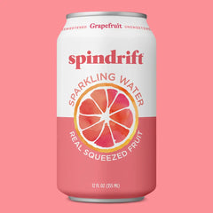 Spindrift Sparkling Grapefruit Water 12 Oz Case 24 Cans