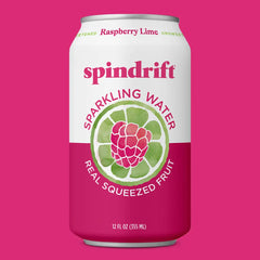 Spindrift Sparkling Water Raspberry Lime 12 Oz Cans Pack