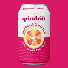 Spindrift Sparkling Water Strawberry Lemonade 12 Oz 24 Pack