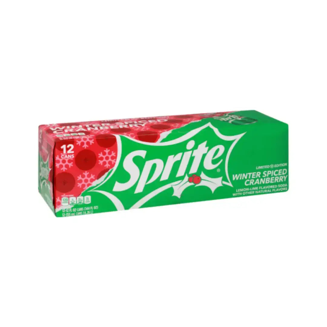 Sprite Winter Spiced Cranberry - 12oz/355ml can -Case of 12