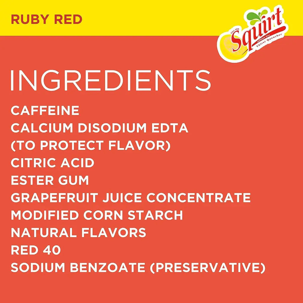 Squirt Ruby Red Grapefruit Soda 12 fl oz cans 12 pack - Soda