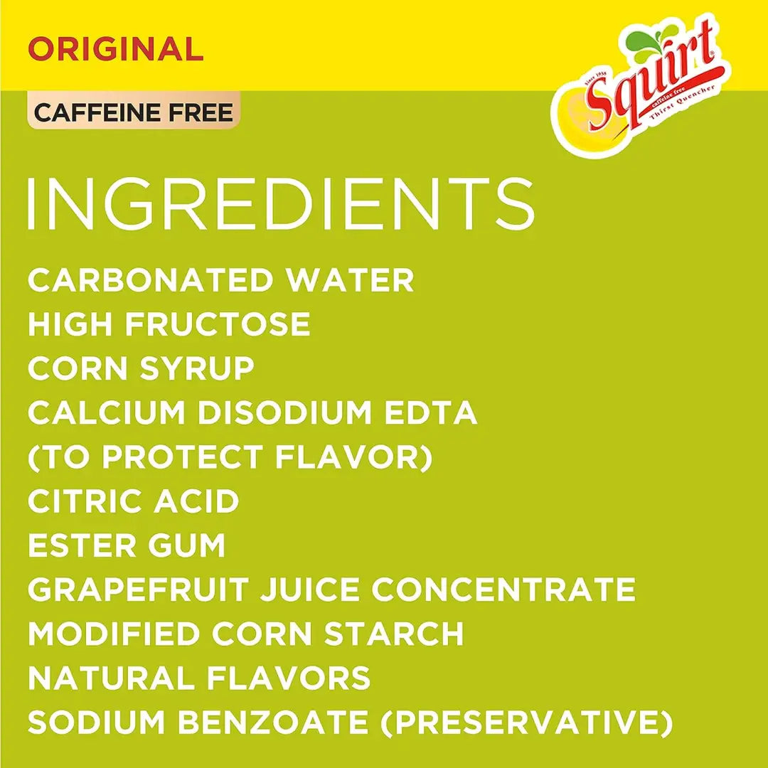 Squirt Soda Grapefruit 12 Fl Oz Cans 12 Pack - Soda