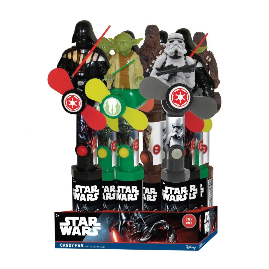 Star WarsClassic Character Fans - case 12 count - candy toy Main image