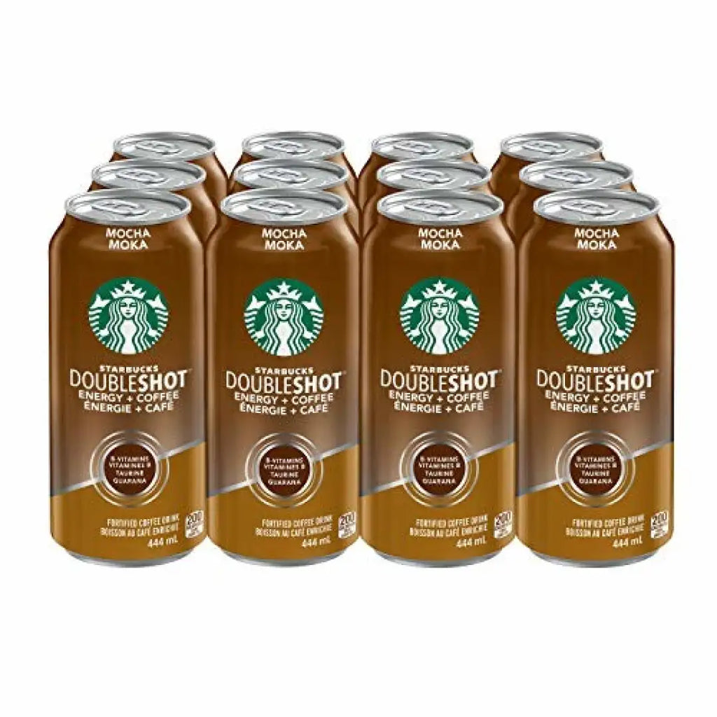 Starbucks Double Shot Mocha 444 mL Cans 12 Pack - coffee
