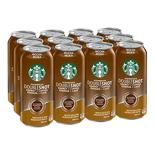 Starbucks Double Shot Mocha 444 mL Cans 12 Pack - coffee