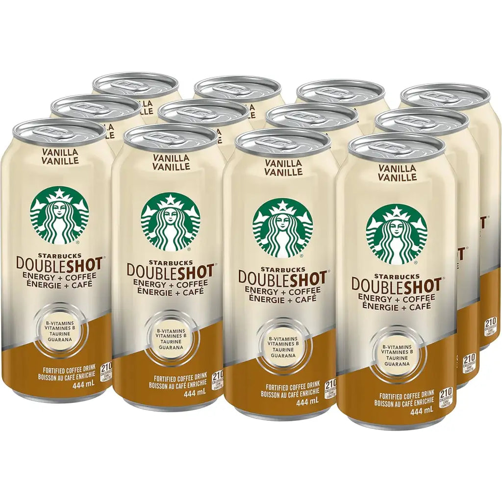 Starbucks Double Shot Vanilla 444 mL Cans 12 Pack - coffee