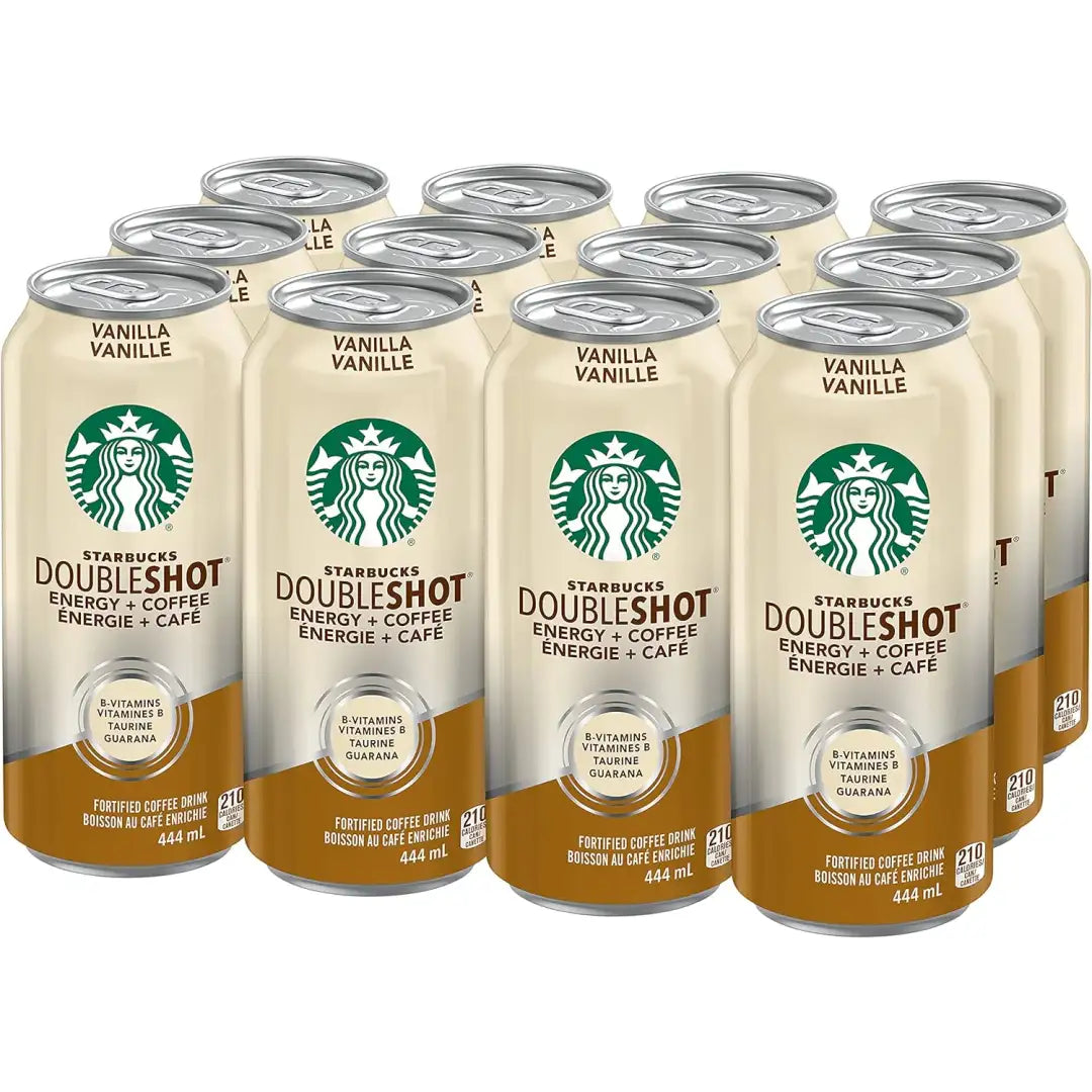 Starbucks Double Shot Vanilla 444 mL Cans 12 Pack - coffee