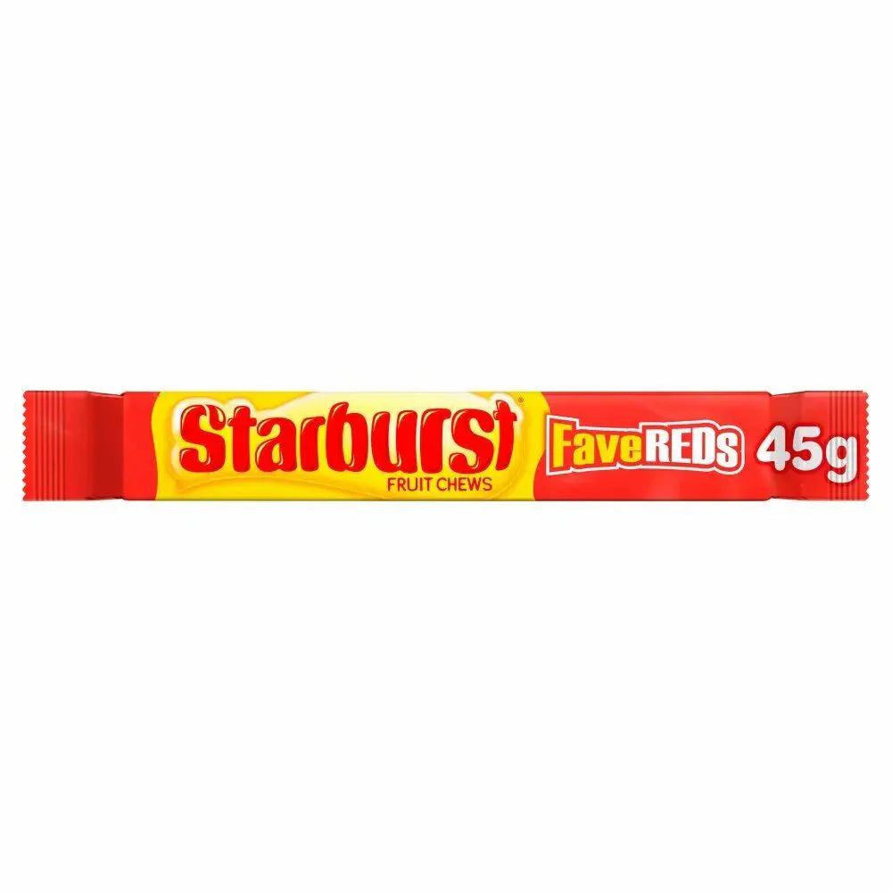 Starburst Fave Reds 45G - Case Qty - 24ct - candy