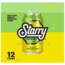 Starry Lemon Lime Soda Caffeine Free 12 Fl Oz Can Case 12