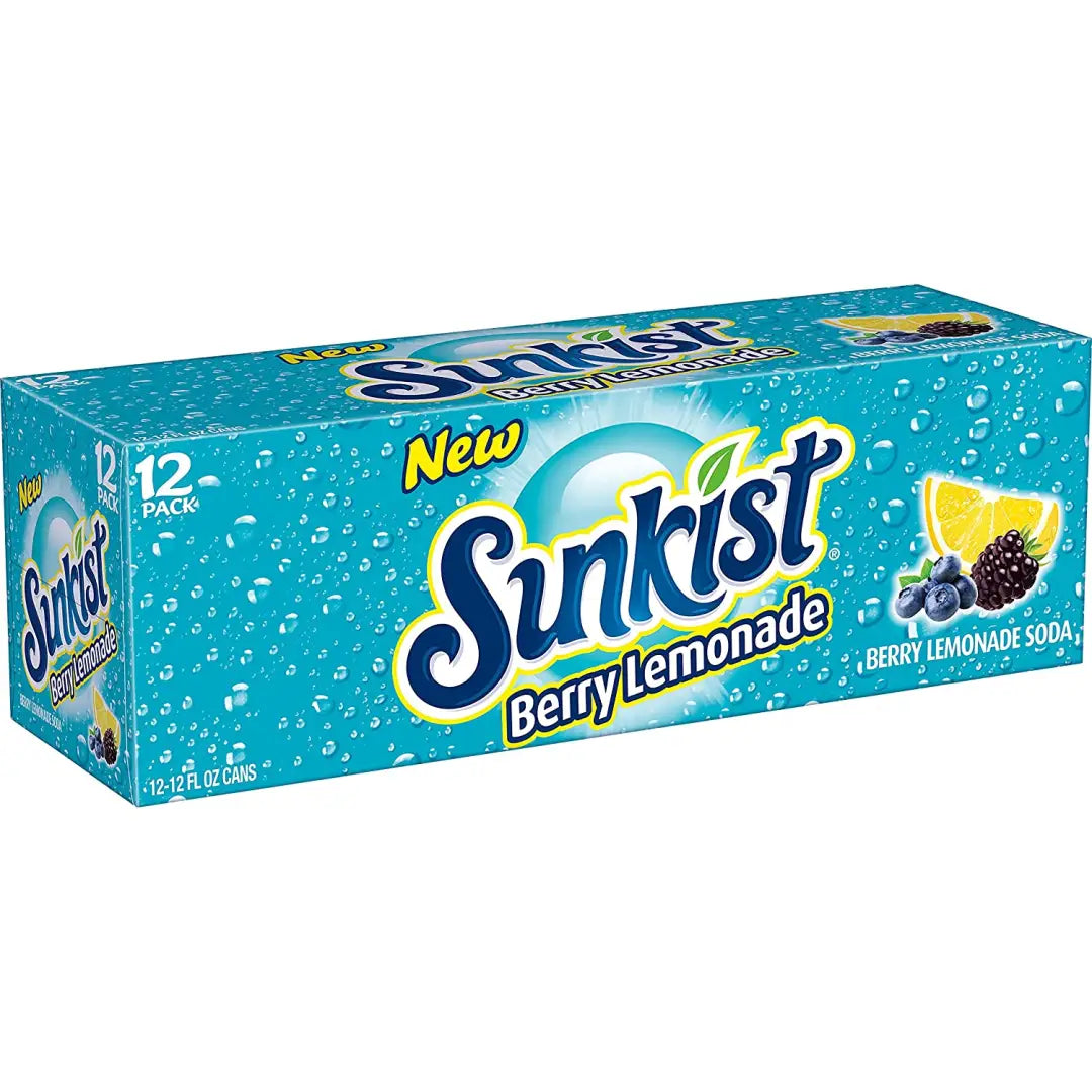 Sunkist Berry Lemonade Soda 12 fl oz cans 12 pack - Soda