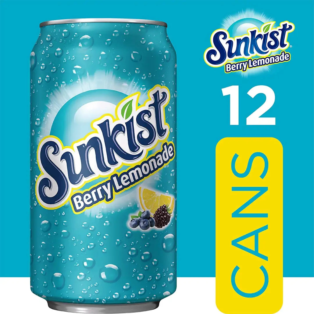 Sunkist Berry Lemonade Soda 12 fl oz cans 12 pack - Soda
