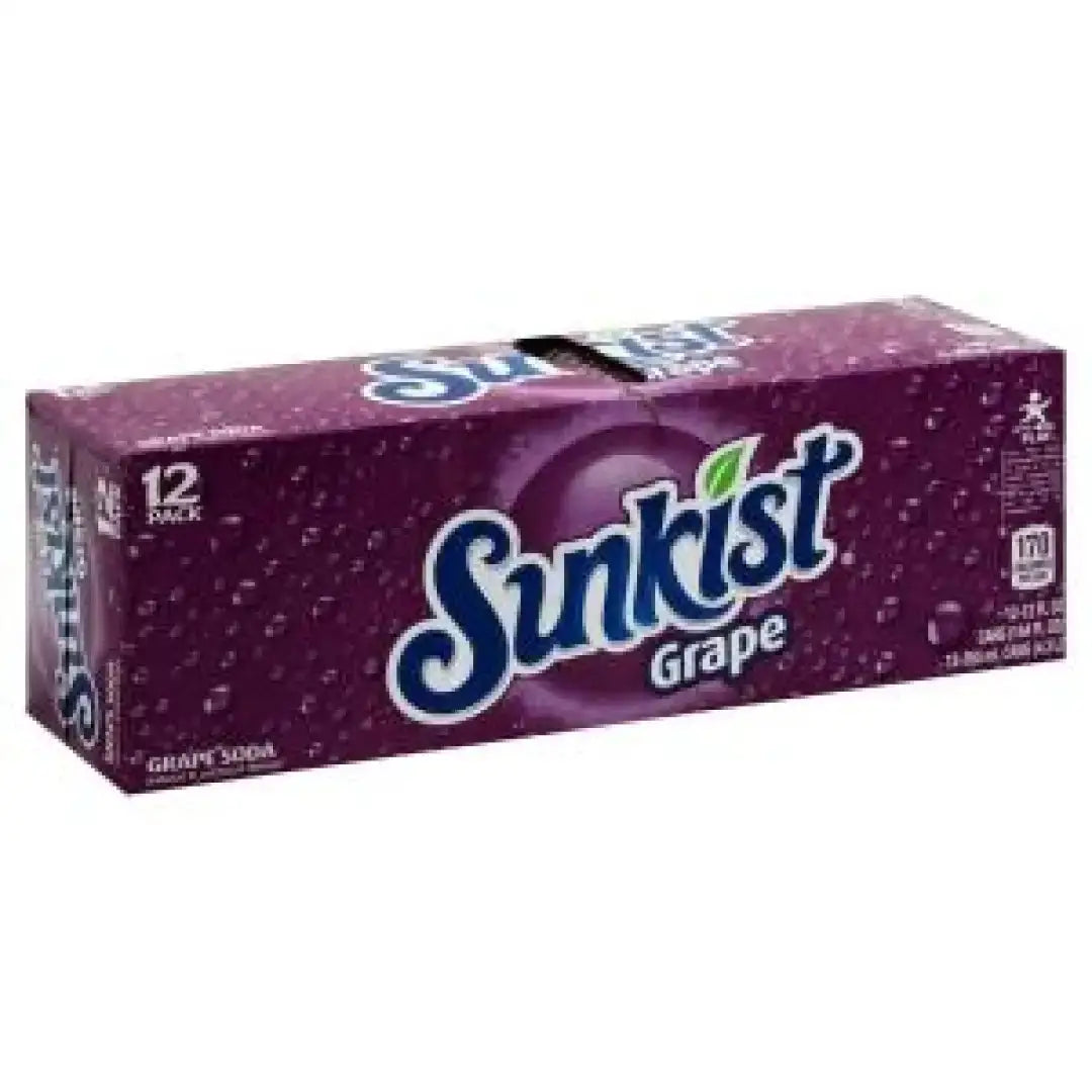 Sunkist Grape Soda 12 fl oz cans 12 pack - Soda