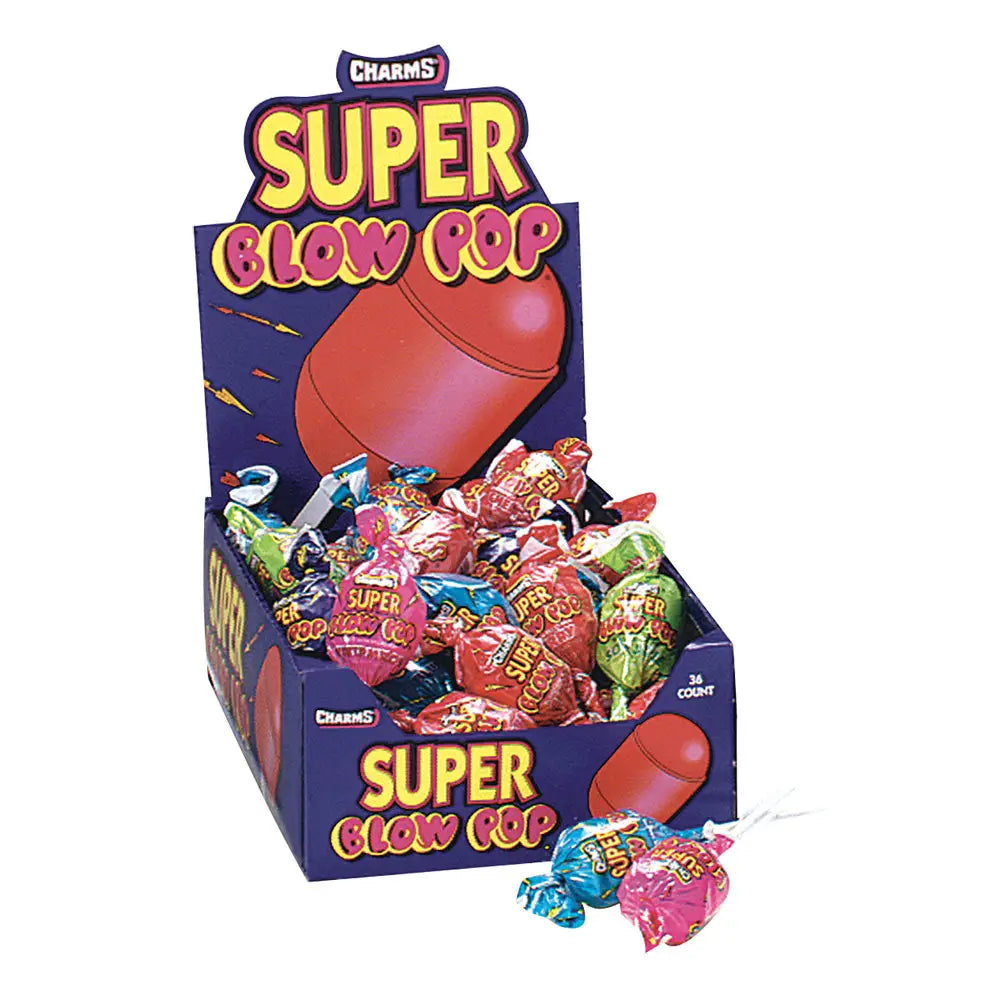 SUPER BLOW POP 1.125 OZ LOLLIPOP - lollipops