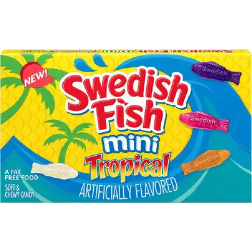 Swedish Fish Mini Tropical Theater box 3.5oz x 12ct