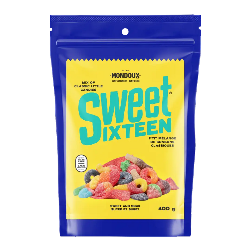 Sweet Sixteen Sweet And Sour Candy Party Pack 400g Case