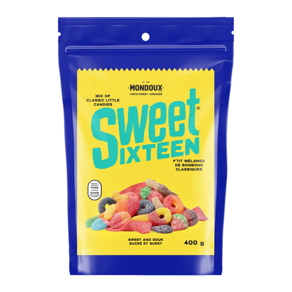 Sweet Sixteen Sweet And Sour Candy Party Pack 400g Case