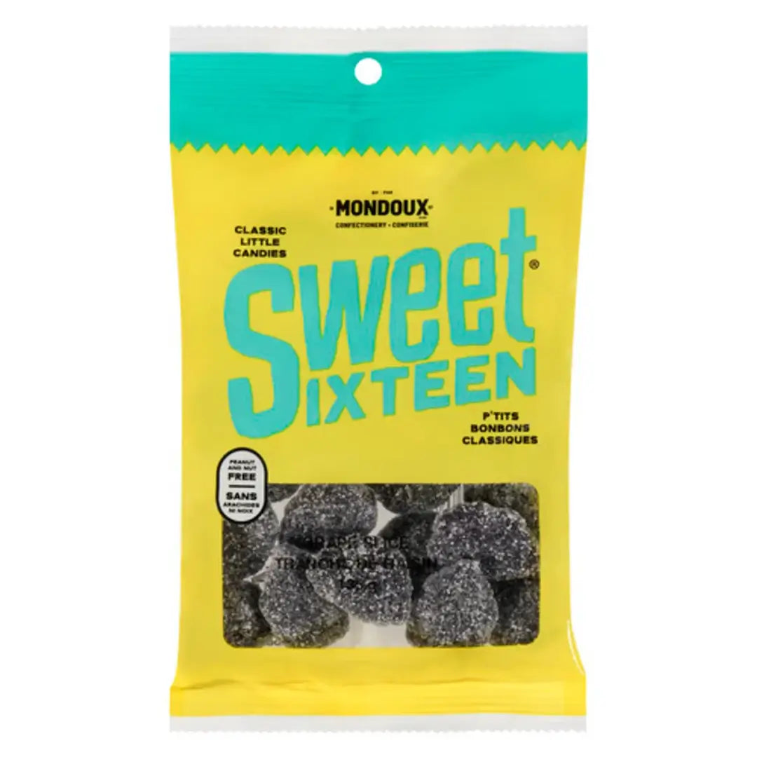 Sweet Sixteen GRAPE SLICES 135g case 6ct