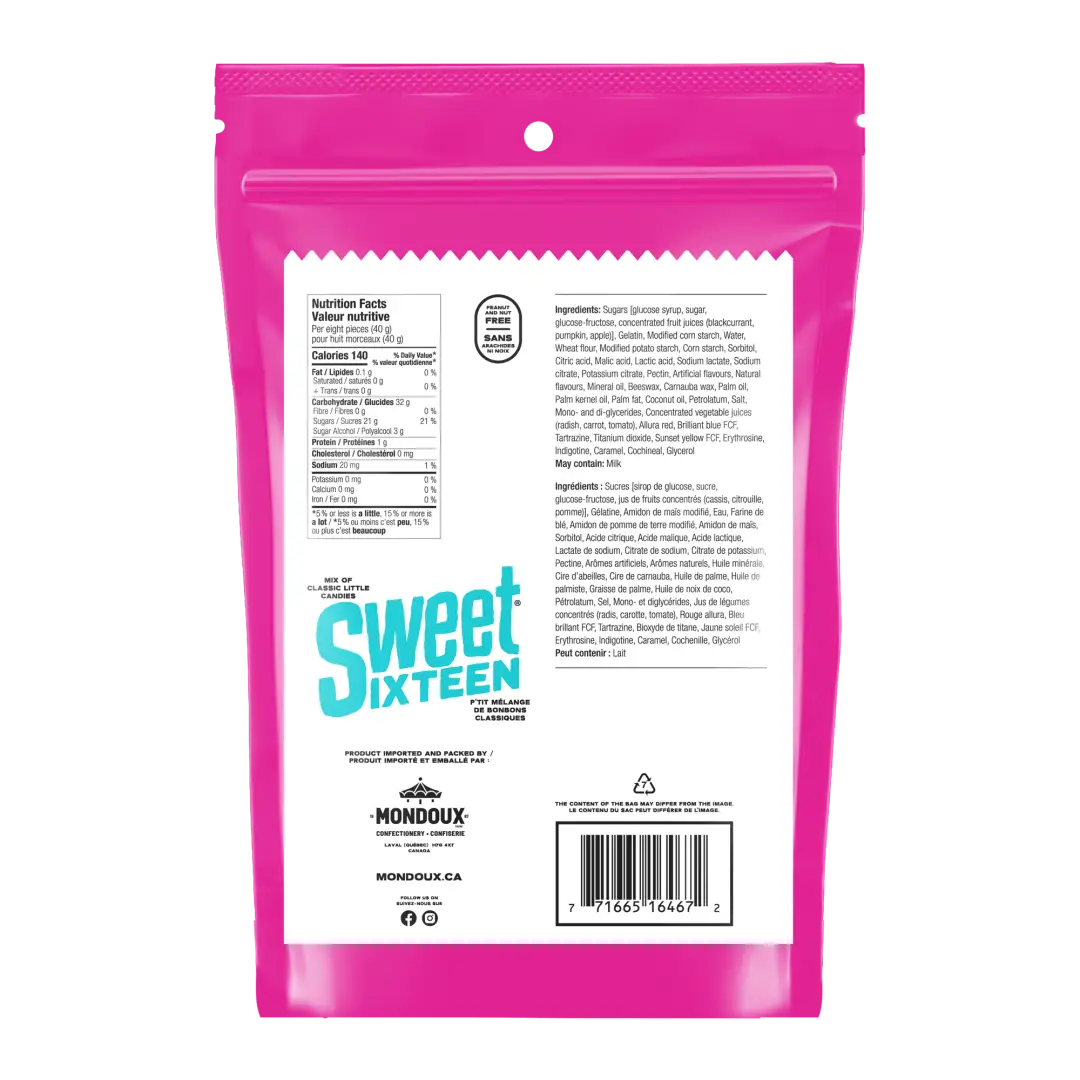 Sweet Sixteen Gummy Mix Candy Party Pack 400g Case Of 6 Packs Secondary image