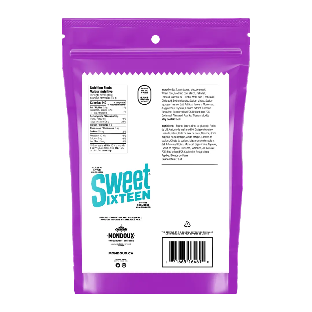 Sweet Sixteen Licorice Mix Party Pack 400g Case of 6 Packs Secondary image
