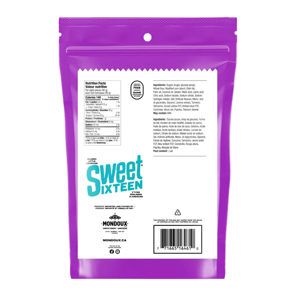 Sweet Sixteen Licorice Mix Party Pack 400g Case of 6 Packs