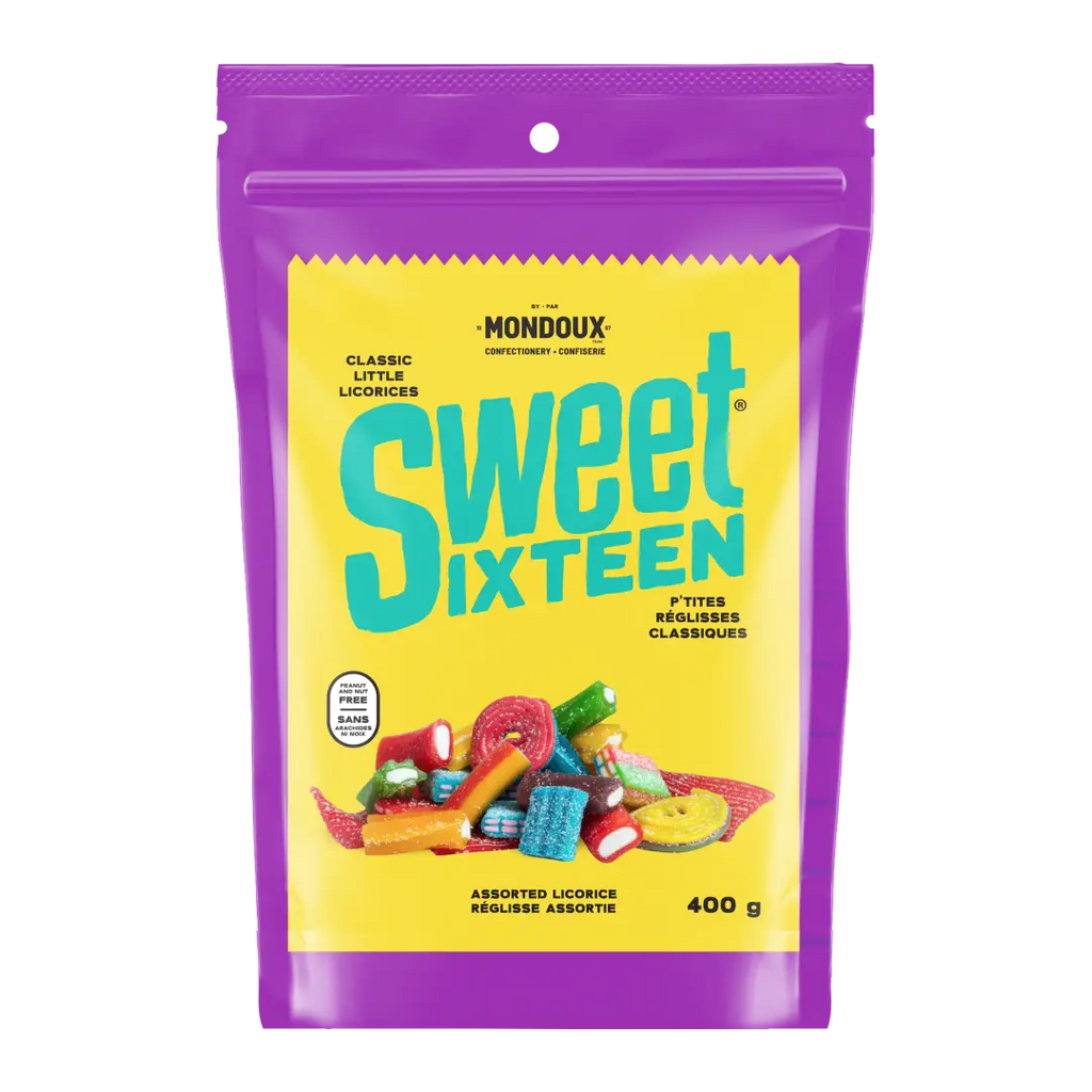 Sweet Sixteen Licorice Mix Party Pack 400g Case of 6 Packs