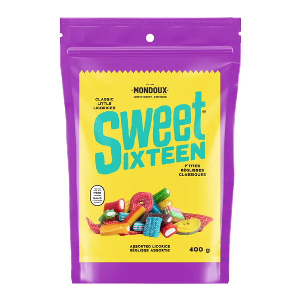 Sweet Sixteen Licorice Mix Party Pack 400g Case of 6 Packs