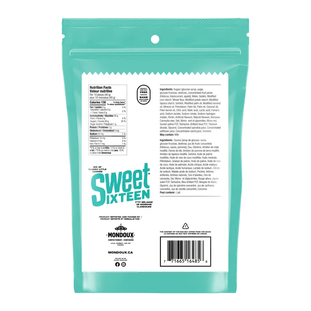 Sweet Sixteen Original Mix Candy Party Pack 400g Case Of 6