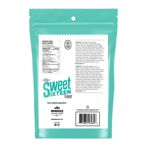 Sweet Sixteen Original Mix Candy Party Pack 400g Case Of 6