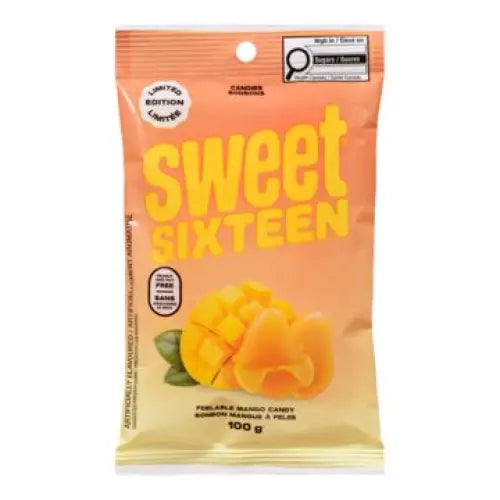Sweet Sixteen Peelable Mango Candy 100g Case of 6 - Candy Main image